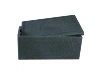 Termokasse 40 ltr. 595x385x240 cm med låg EPS sort