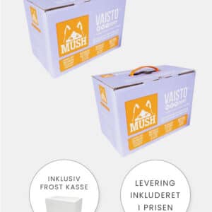 MUSH Vaisto Puppy Lyslilla - Gris, Kalkun og Kylling - 2x10kg