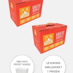 MUSH Vaisto Rød - Gris, Okse og Laks - 2x10kg