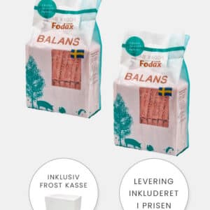 Fodax Balans - Gris Kalkun Laks - 2 x 10 kg - Skånsomt BARF
