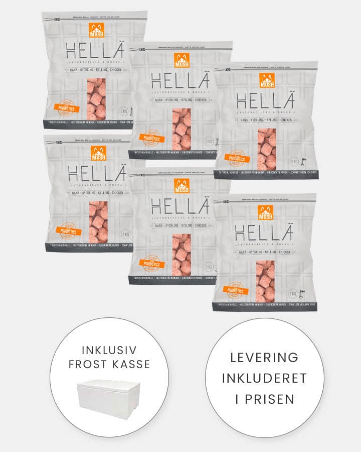 MUSH HELLÄ - Single Protein med Kylling - 6x3kg
