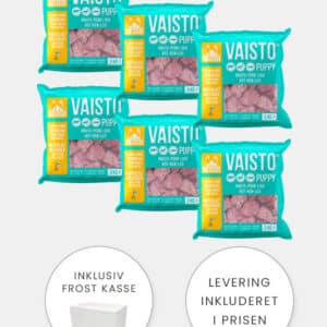 MUSH Vaisto Puppy Iceblue XL - Okse, Ren og Laks - 6x3kg